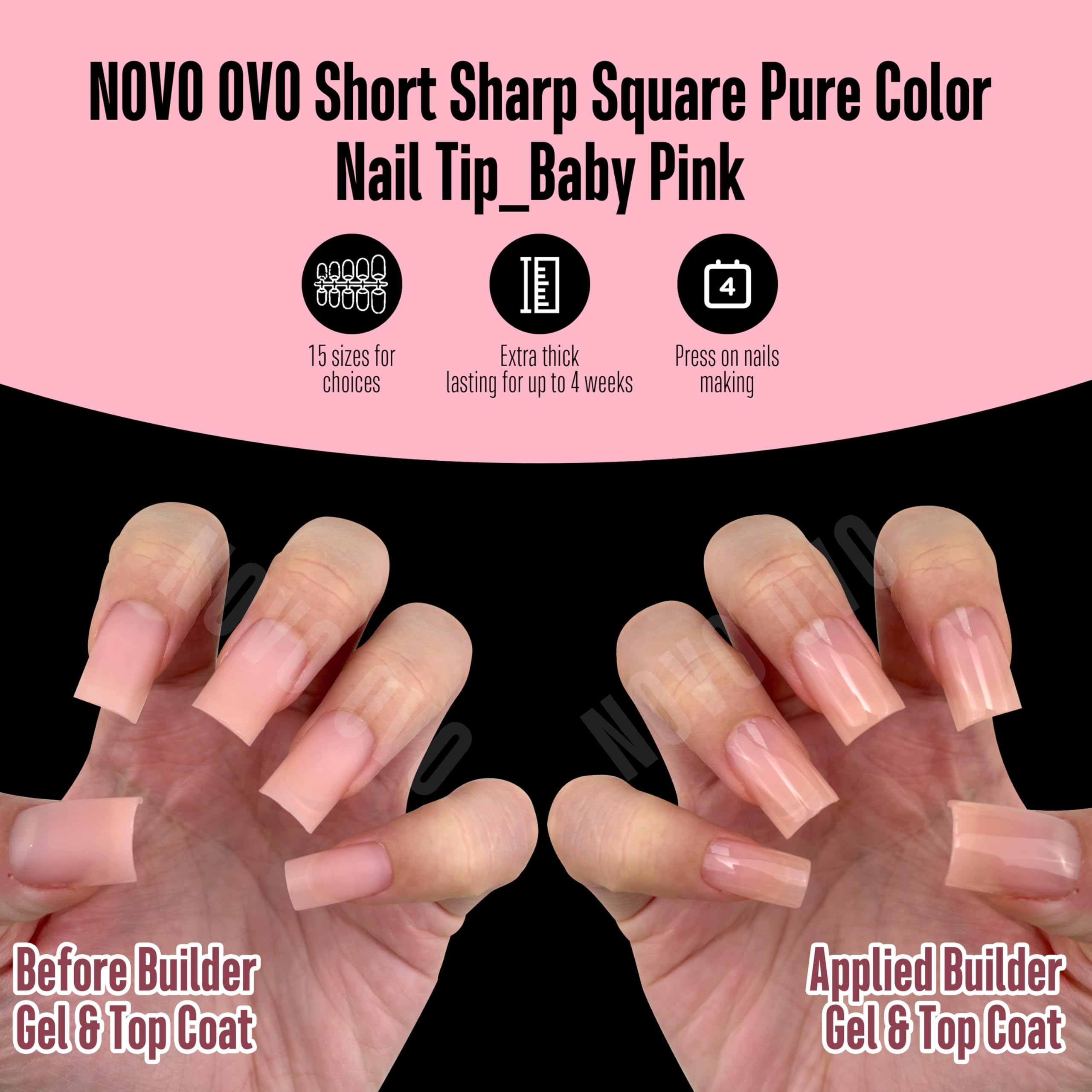 NOVO OVO full cover tips offer salon-quality press-on options