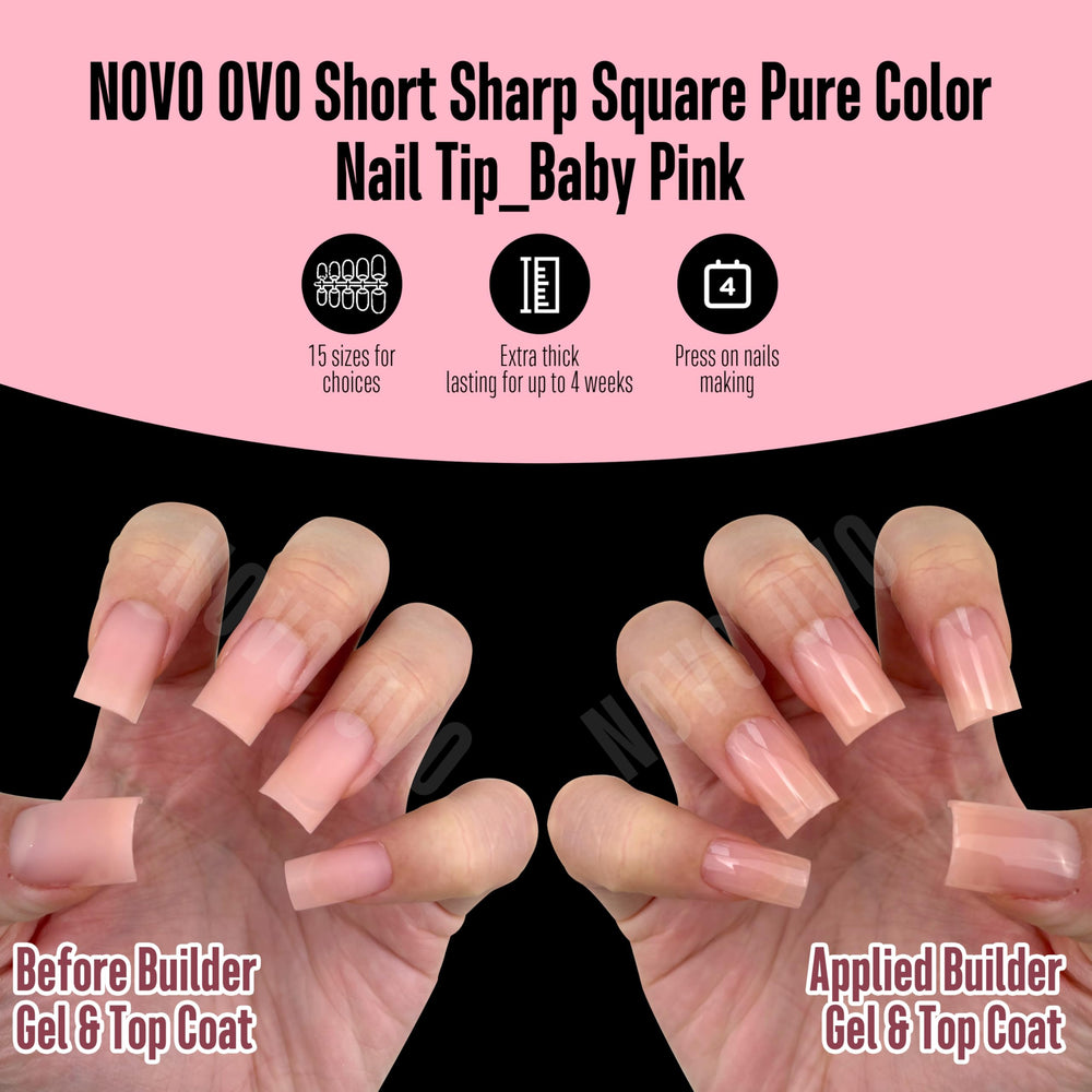 NOVO OVO full cover tips offer salon-quality press-on options