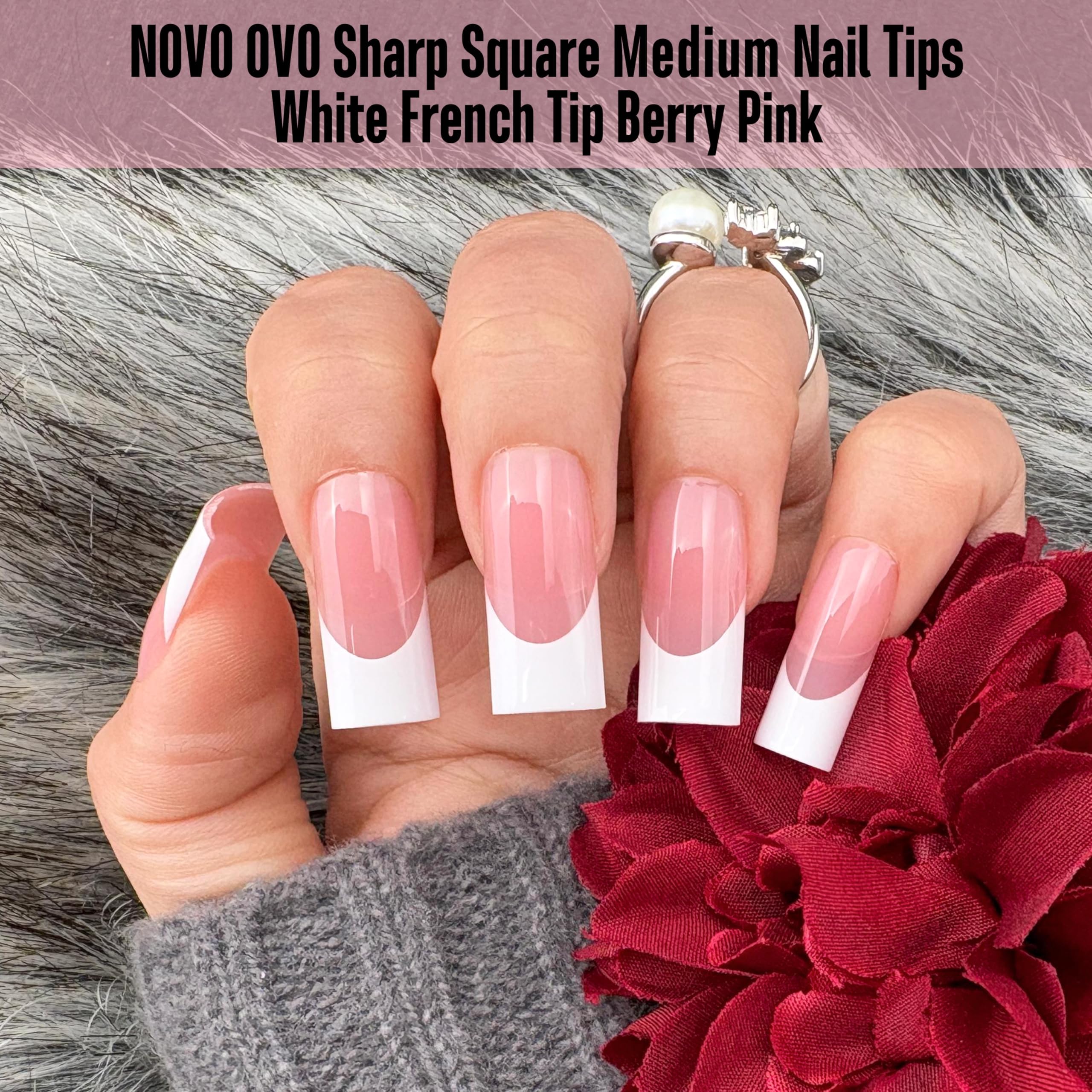 NOVO OVO soft gel full-cover tips ideal for easy DIY nail extensions.