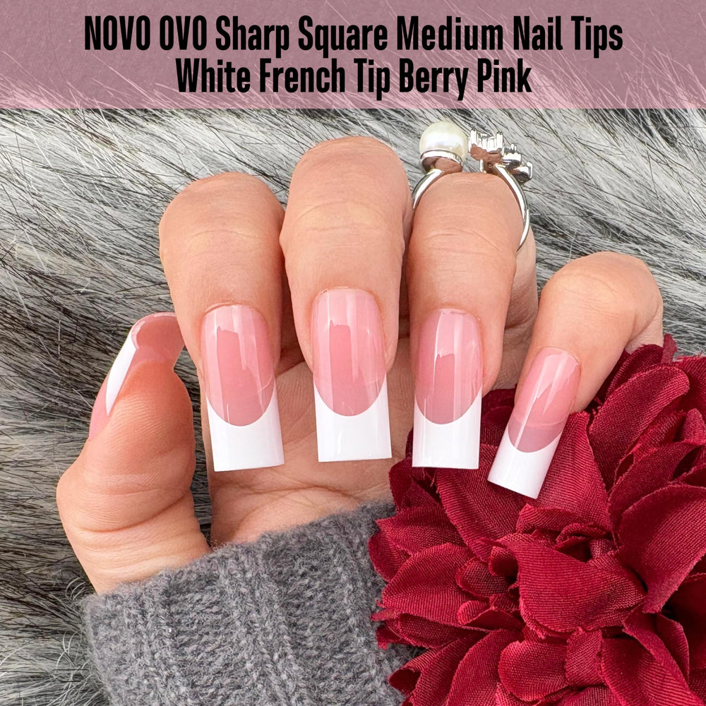 NOVO OVO soft gel full-cover tips ideal for easy DIY nail extensions.