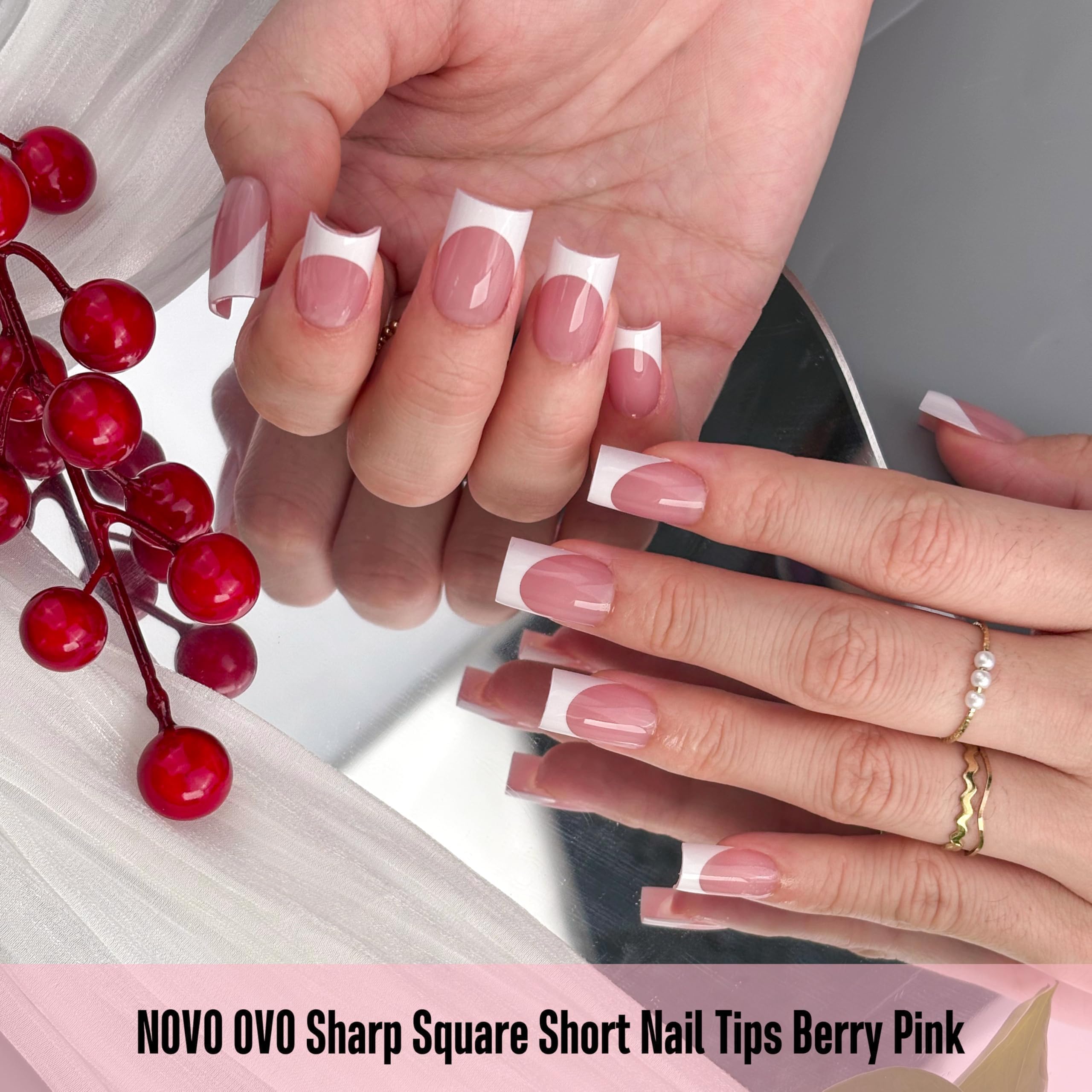 NOVO OVO soft gel nail tips ultra-transparent and easy to trim