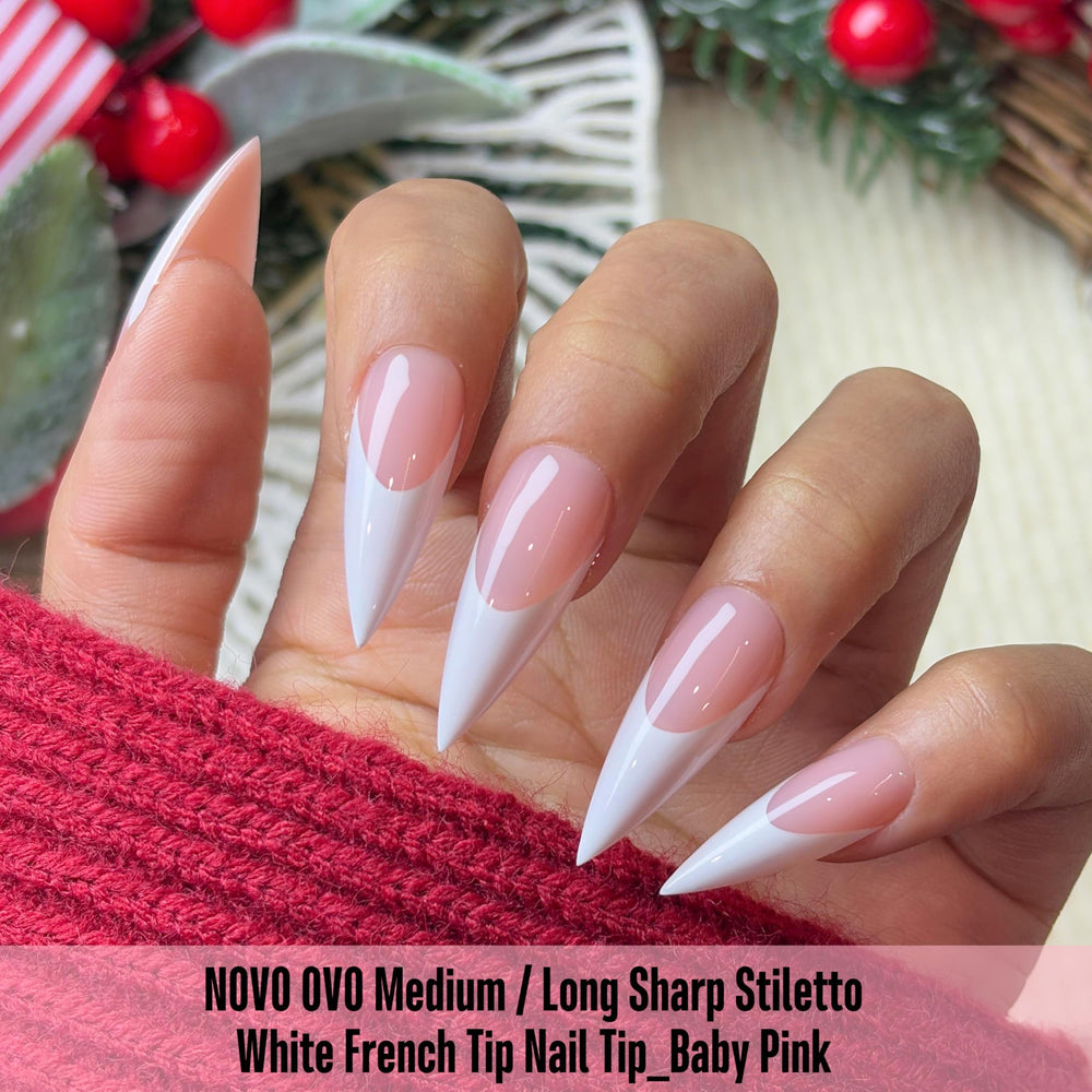 NOVO OVO stiletto nail tips in 16 sizes for precise fit