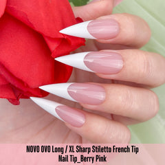 NOVO OVO tip-primer pre-applied nails for simple 3-step application.