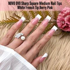 NOVO OVO top coat finish for salon-like shine on tips.