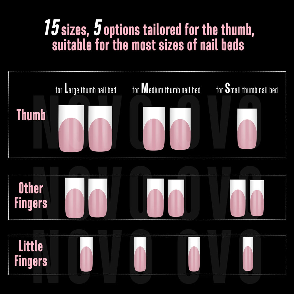 NOVO OVO ultra-transparent soft gel blends with natural nails.