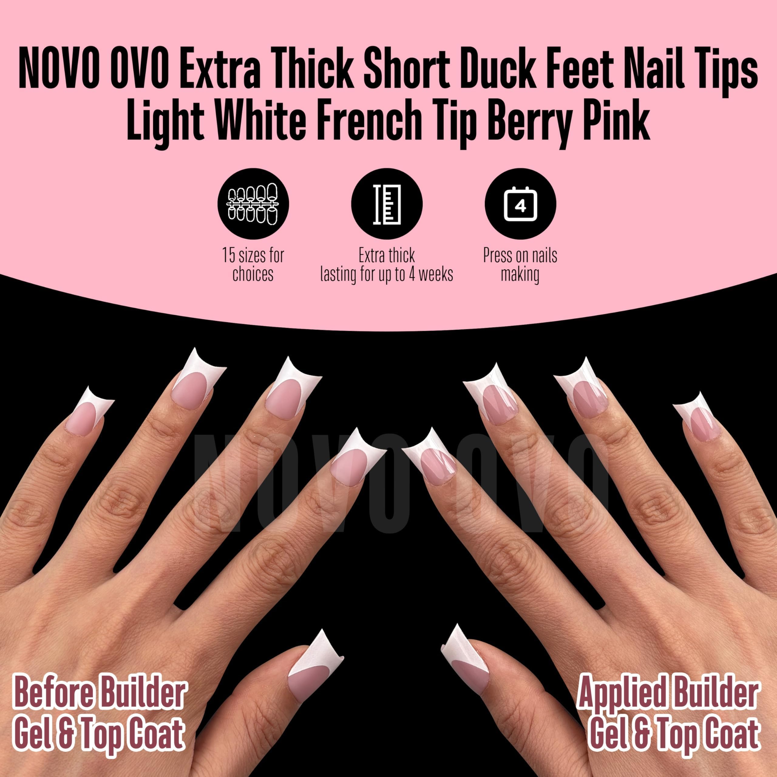 NOVO OVO uñas pato con formas almendra y ovalado para estilos
