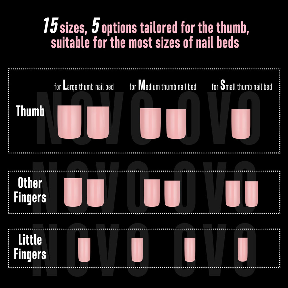 NOVO OVO versatile nail tips include sharp square, coffin and more