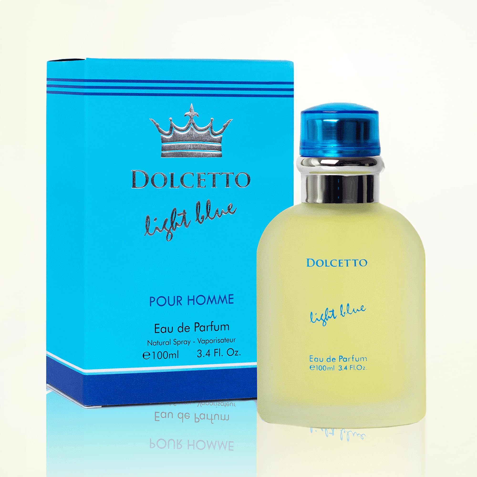 NovoGlow Dolcetto Light Blue gift-ready setup emphasizes elegance for occasions