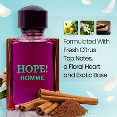 NovoGlow Hope Homme atomizer closeup, refined mist for precise use