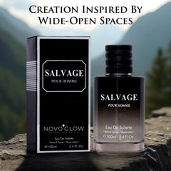 NovoGlow Salvage label closeup highlights premium notes and refined packaging.