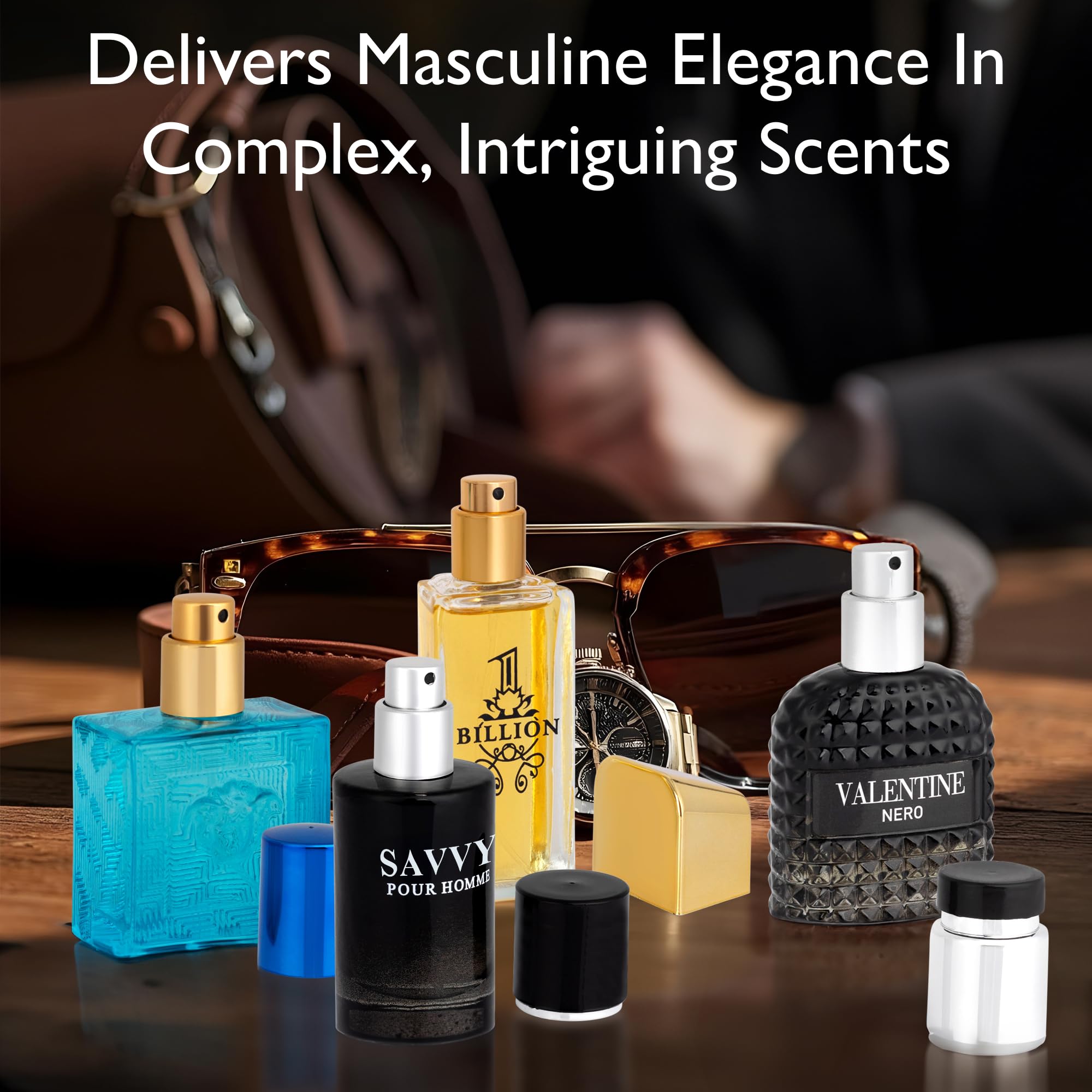 NovoGlow Signature Scent travel friendly 30 ml bottles in a bag