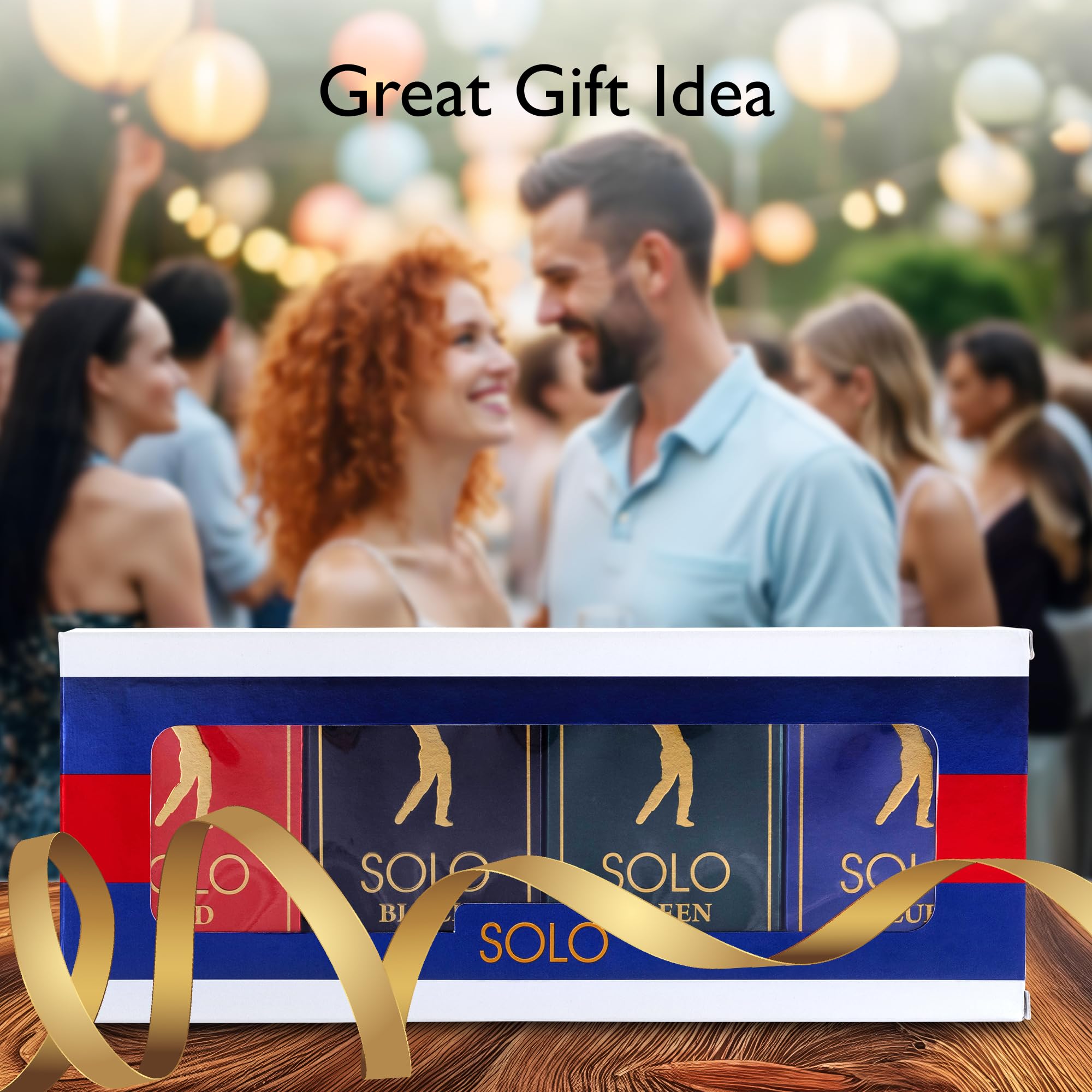 NovoGlow Solo Black box signals masculine sophistication for special occasions.