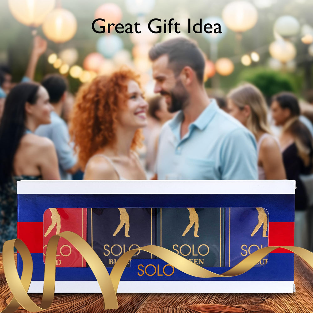NovoGlow Solo Black box signals masculine sophistication for special occasions.