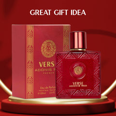 NovoGlow Verse Adonis Red packaging box presents a gift-ready look for special occasions.