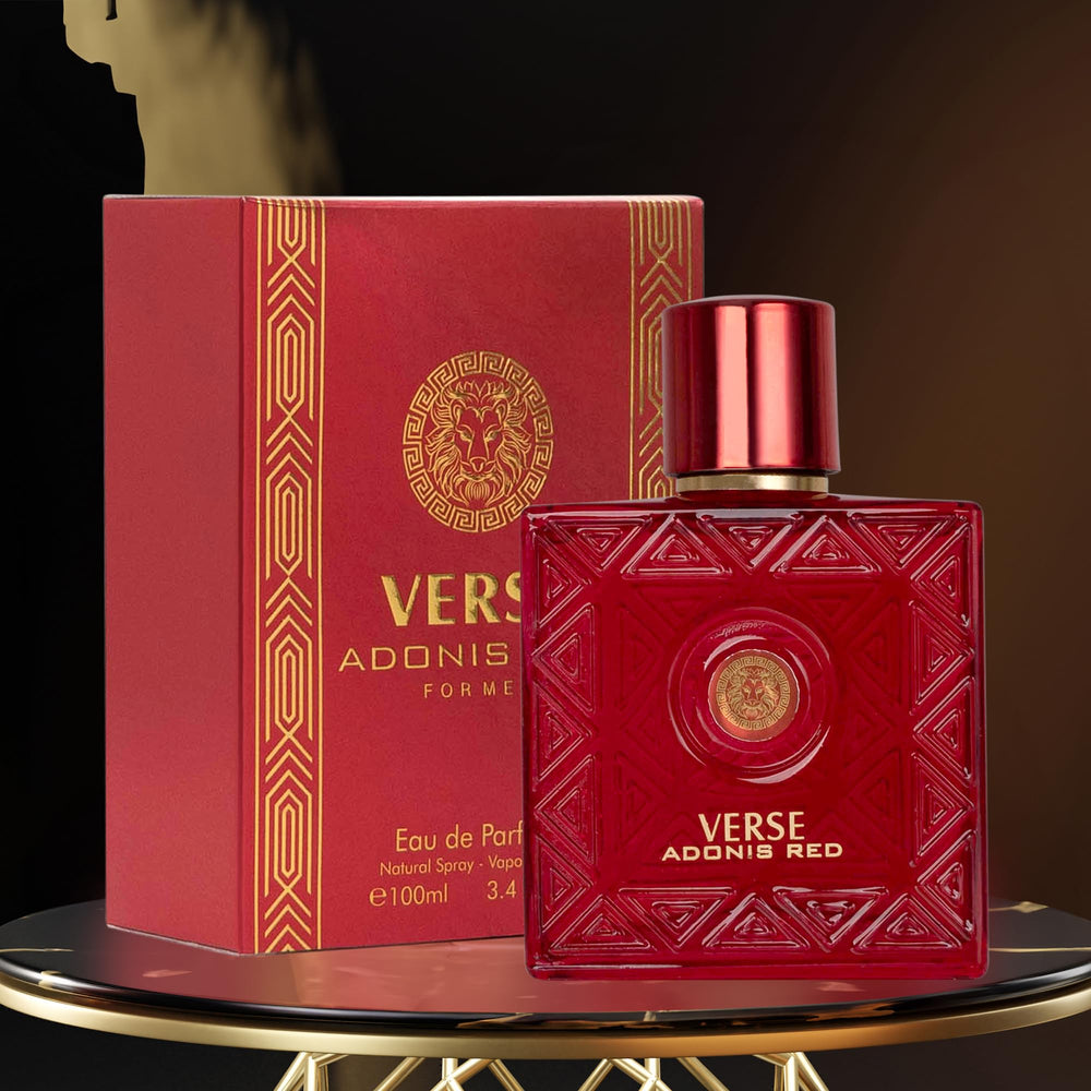 NovoGlow Verse Adonis Red wood base evokes warm longevity and masculine sophistication.