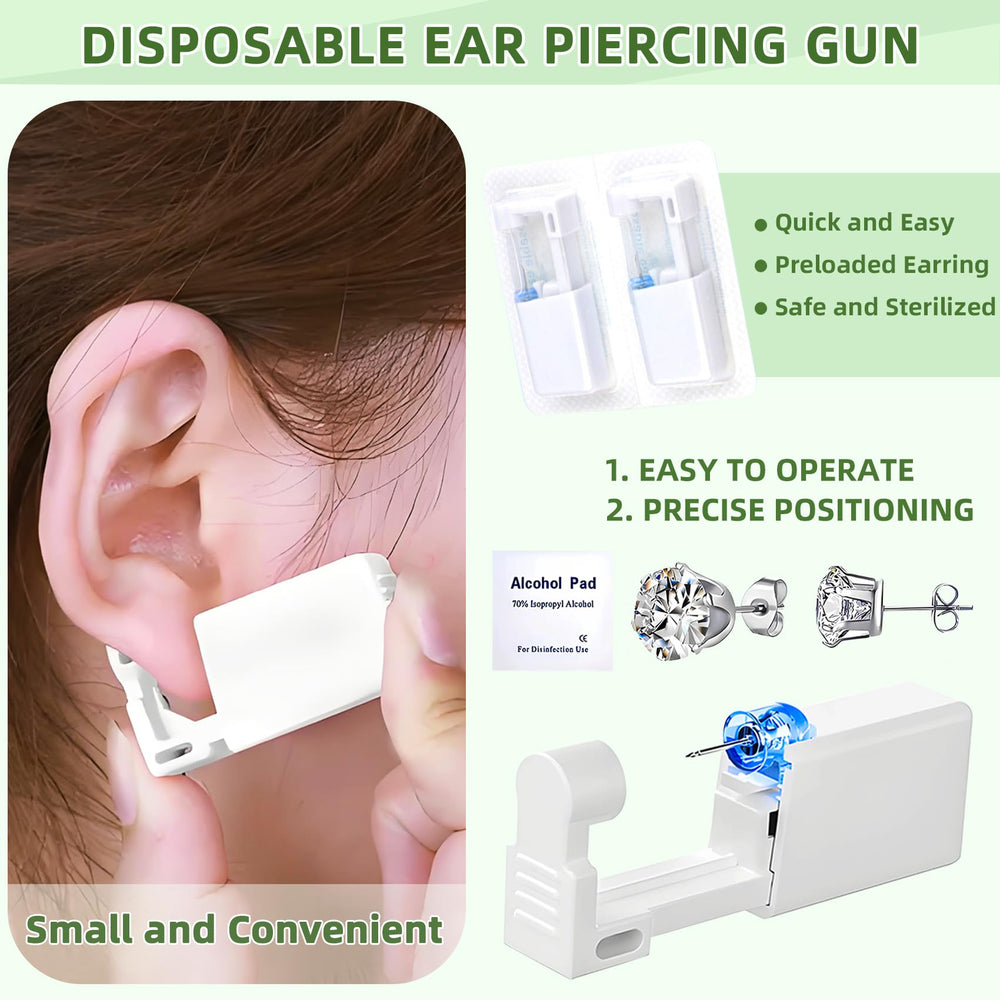 316L stainless steel ear studs from Novopiercing for durability and shine.