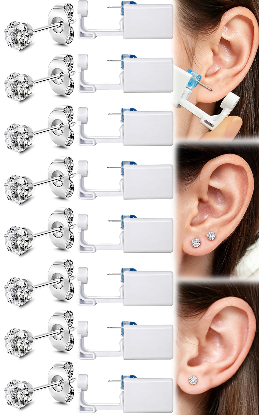 Novopiercing pistola de piercing para oreja, uso rápido y sencillo