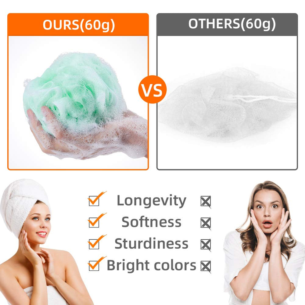 Novosun grey eco-friendly loofah sponge ideal for sensitive skin.