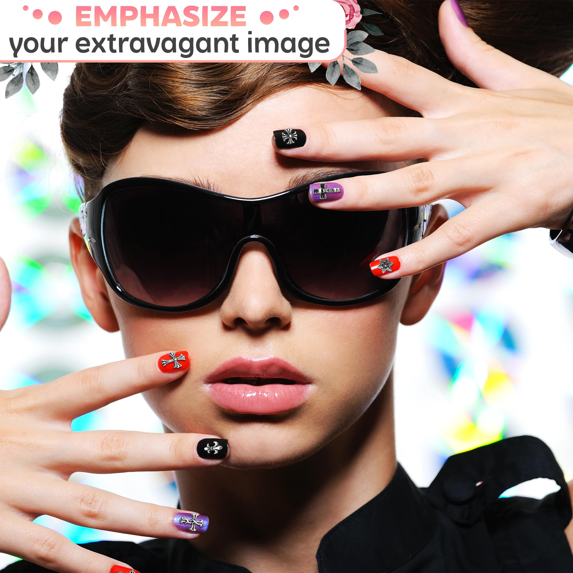 Novsix 120pc set provides varied options for mixed nails