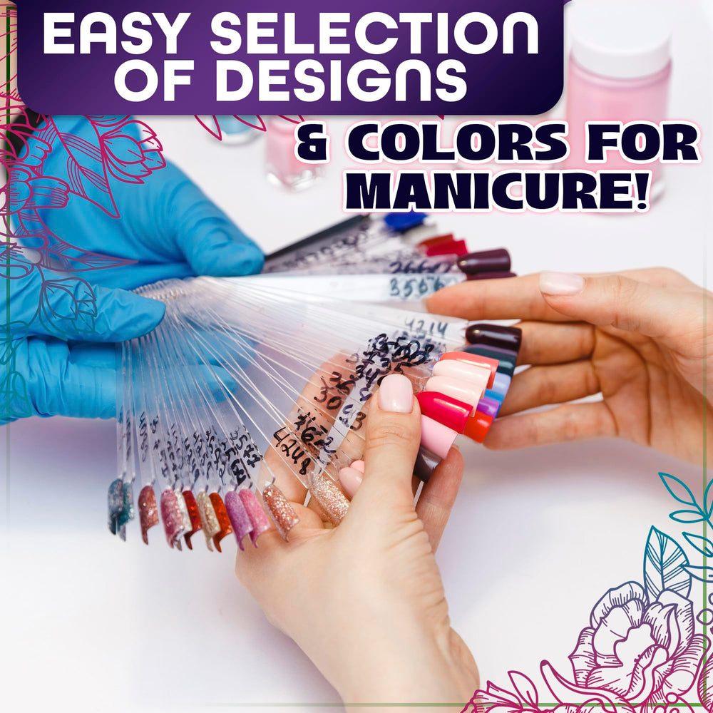 Novsix base acrílico muestra uñas clara para practicar capas