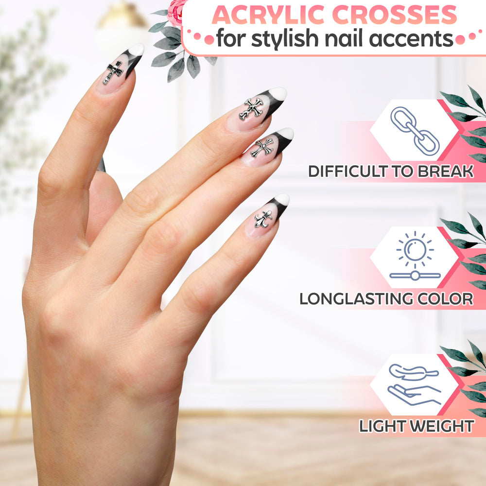 Novsix collection includes 120 crosses in multiple styles for diverse nail art