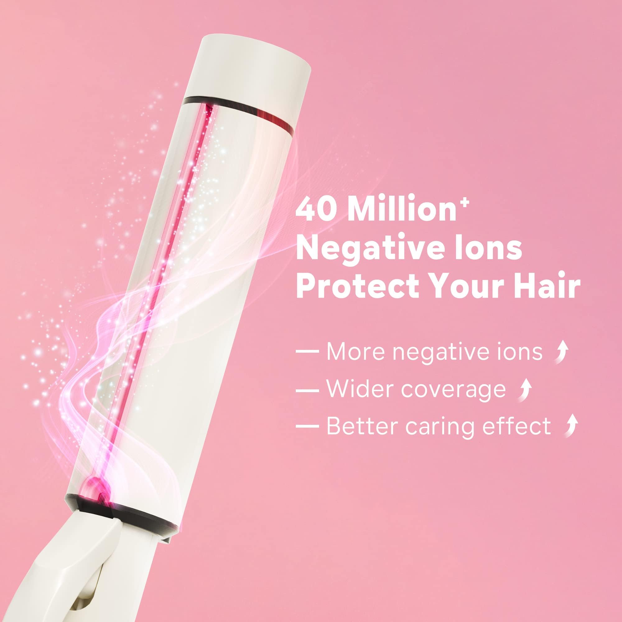 NOVUSPRO curling wand showing ceramic tourmaline surface for smooth heat delivery