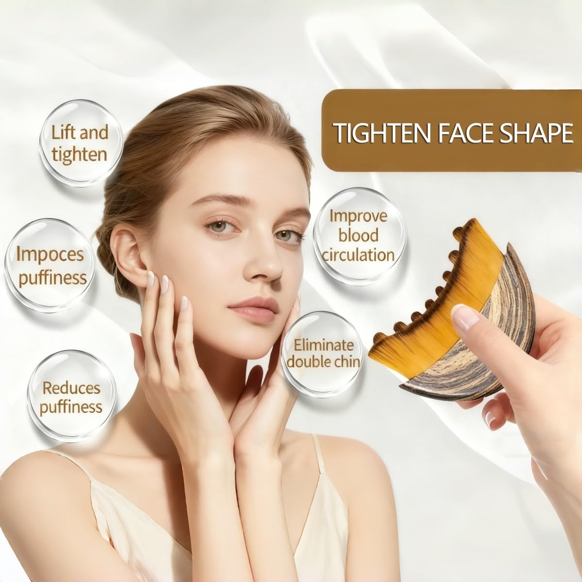 NOVWEE dry brushing face brush with soft bristles for comfortable daily use.