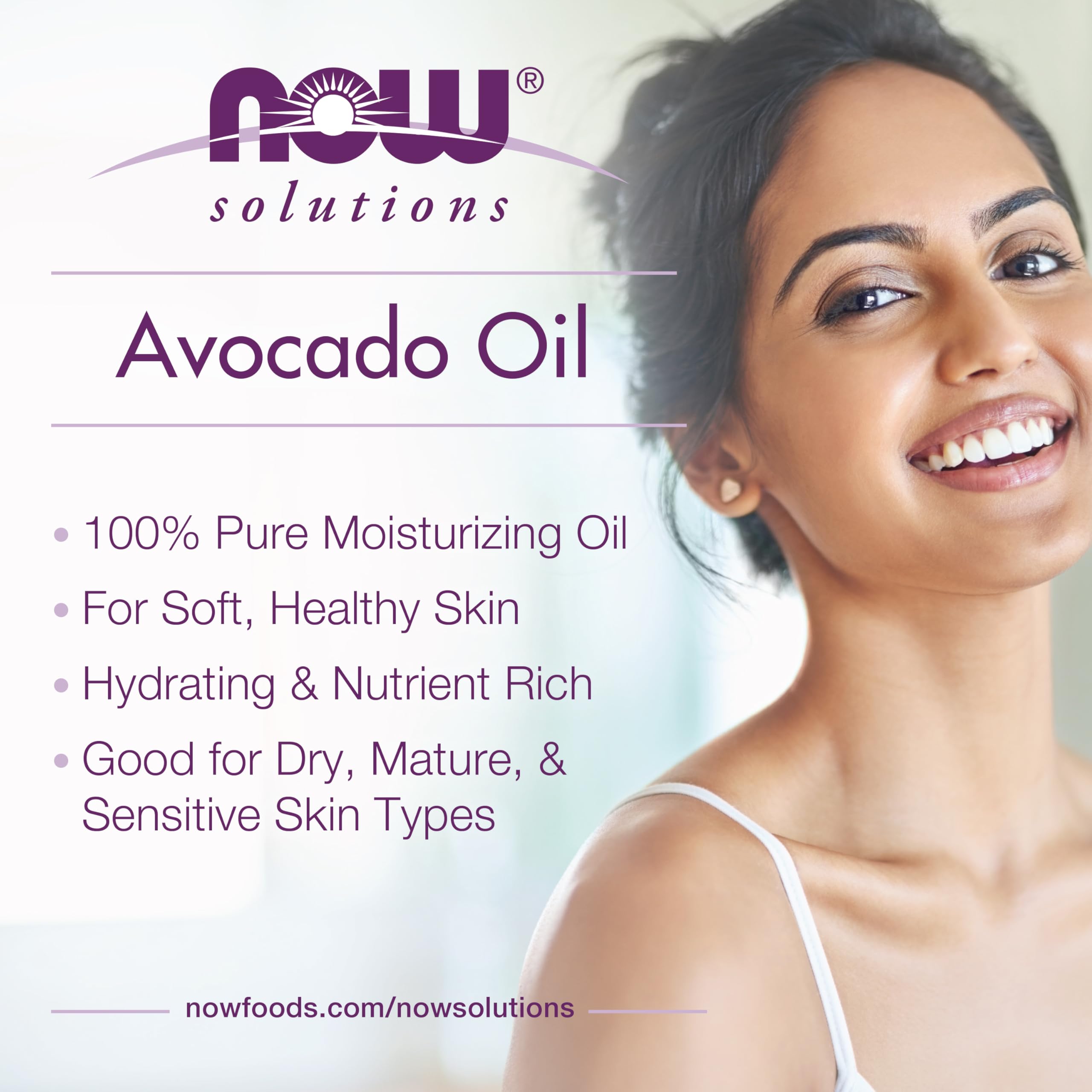 NOW Avocado Oil, ideal para piel seca y nutrida