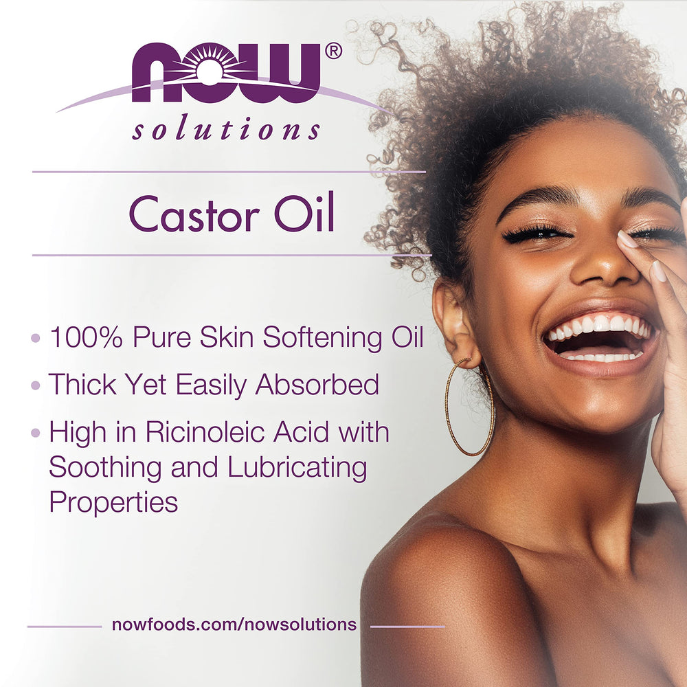 NOW Foods Castor Oil ingredients label notes gluten-free, hexane-free formula