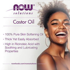 NOW Foods Castor Oil ingredients label notes gluten-free, hexane-free formula