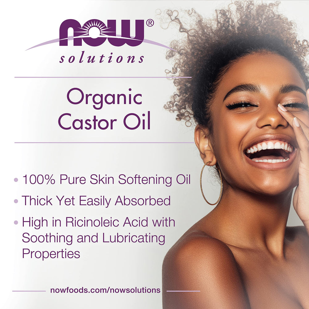 NOW Foods Cuidado del cabello con aceite de ricino natural