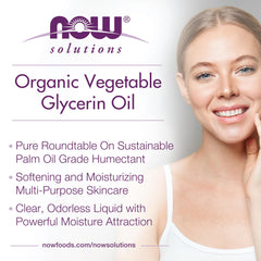 NOW Foods glycerin bottle in a skincare routine for cleansing and hydration