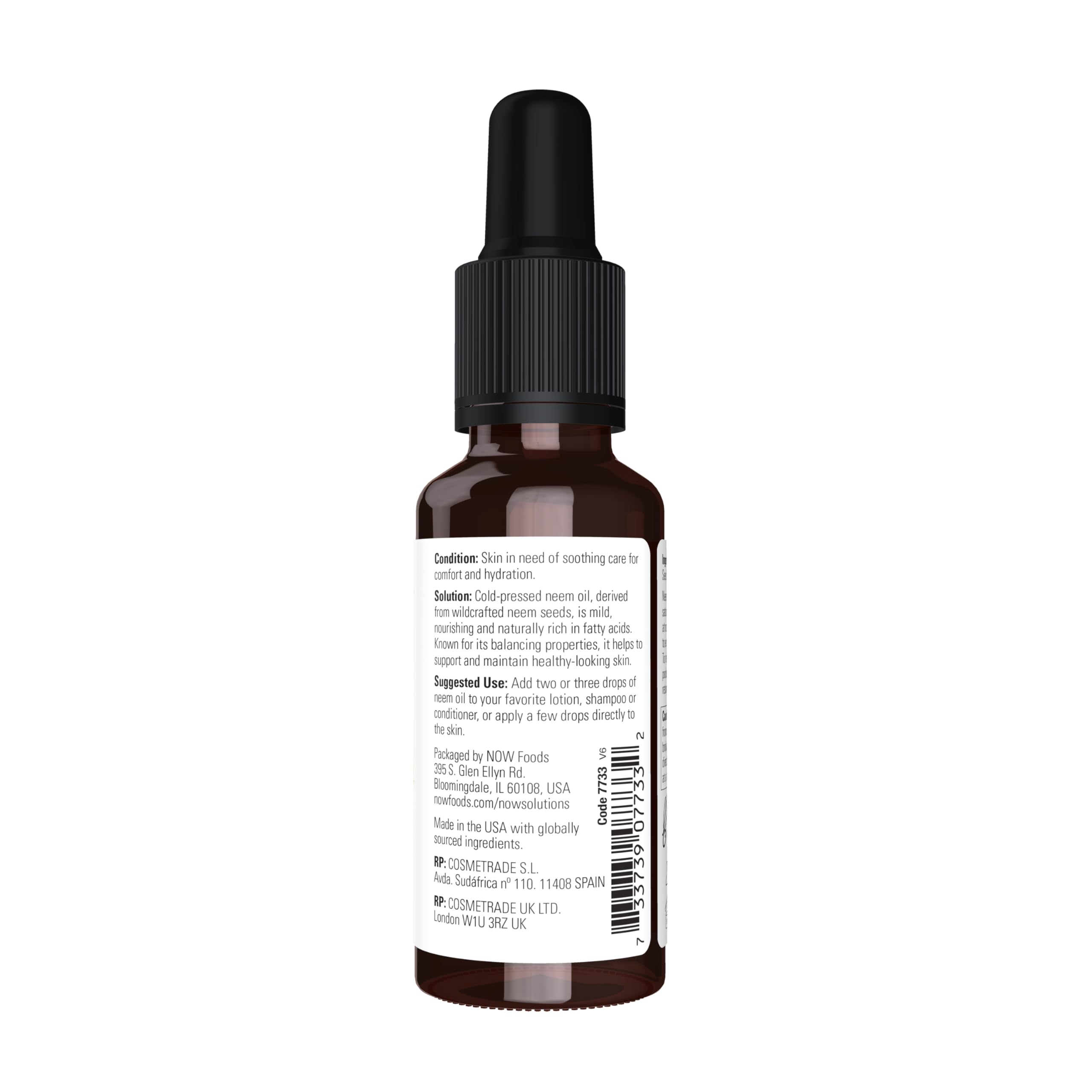 NOW Foods neem oil, aceite de semilla para nutrición suave de la piel.