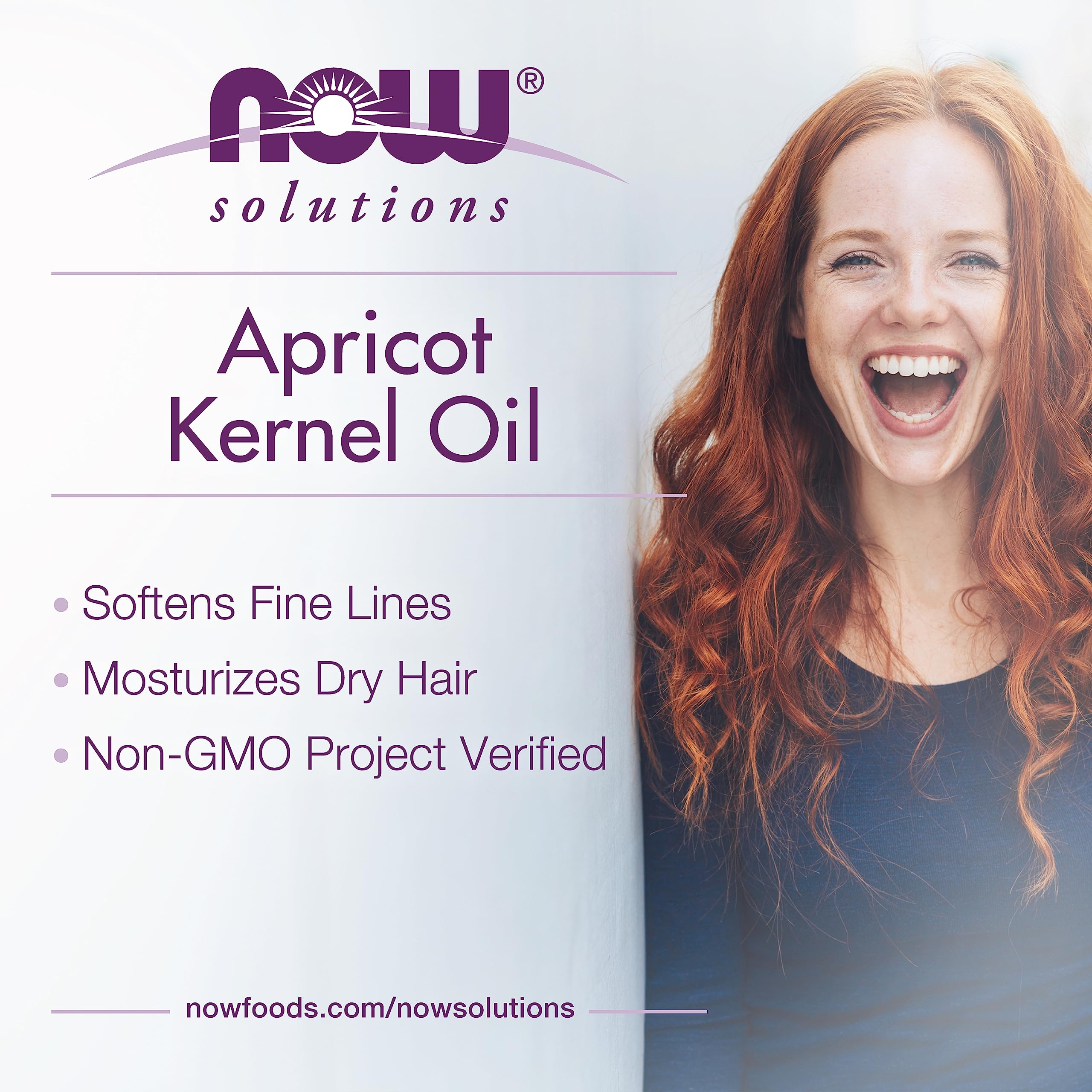 NOW Foods Aceite de Albaricoque textura ligera para absorción rápida