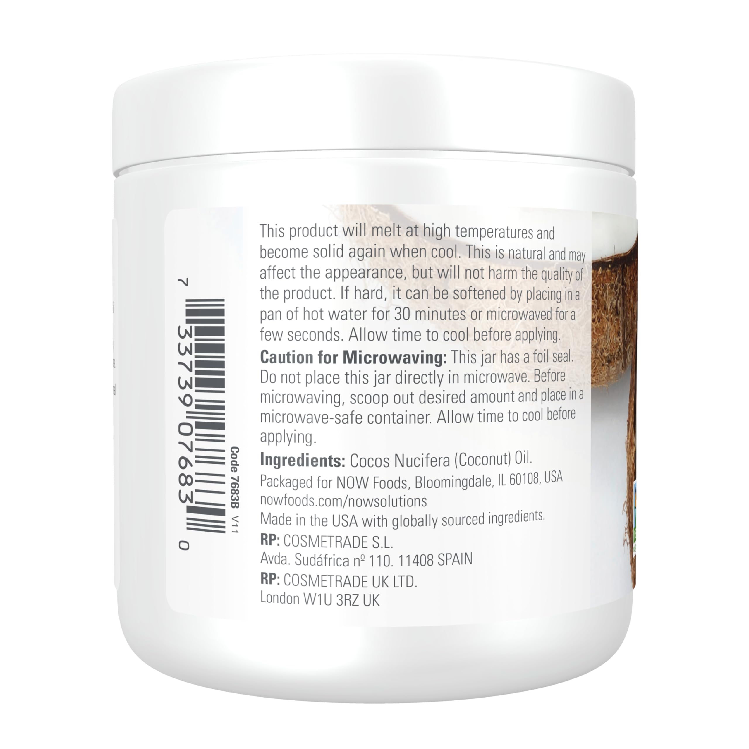 NOW Foods Aceite de Coco: hidratación profunda para piel y cabello.