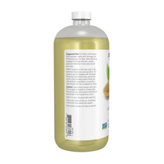 NOW Foods Sweet Almond Oil in amber bottle with UV protection