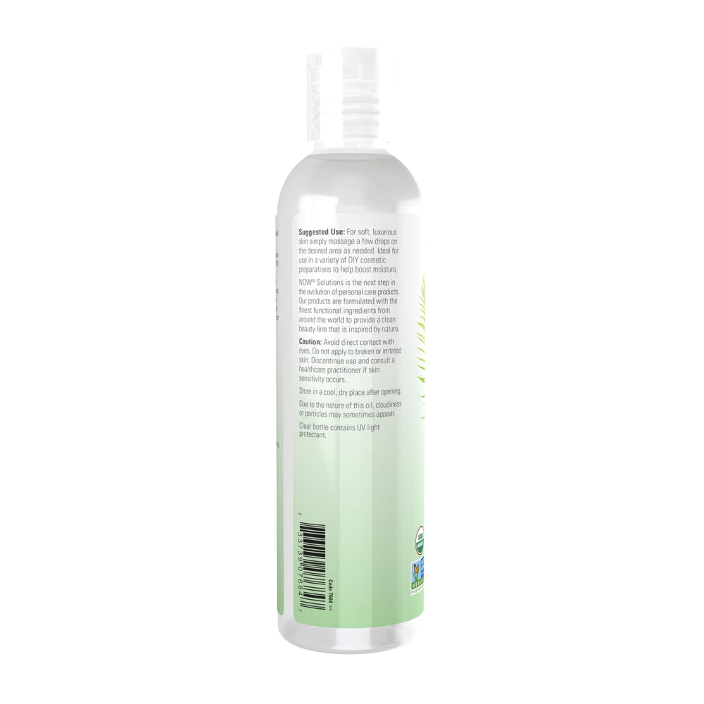 NOW Foods Vegetable Glycerin texture shown for softness and lubrication on skin