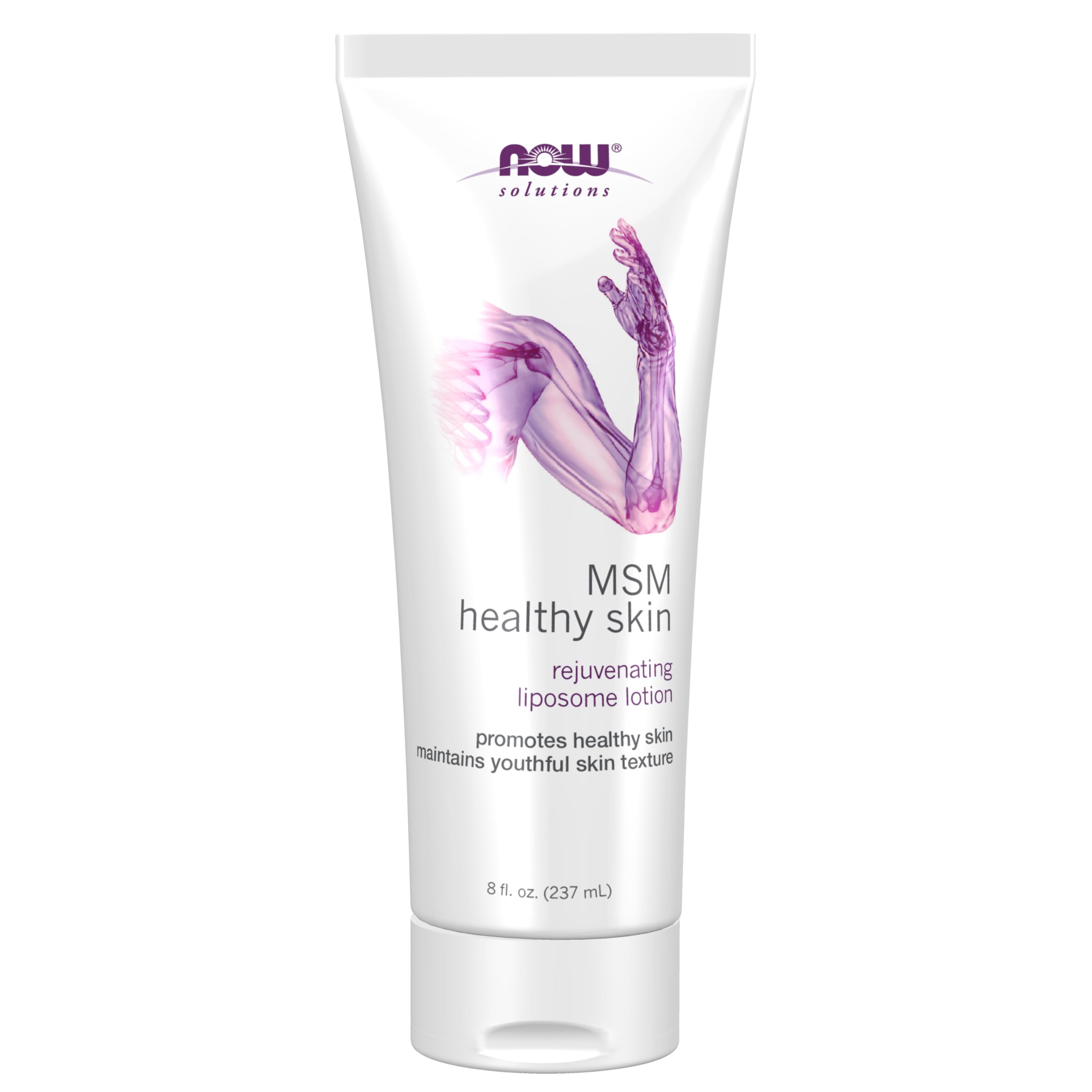 NOW Solutions MSM loción liposoma frente: hidratación suave para la cara.