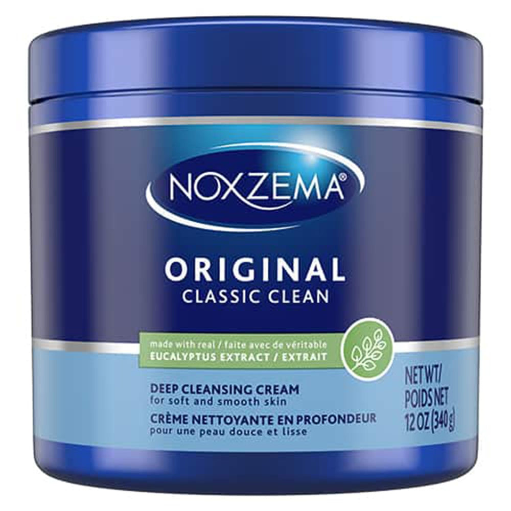 Noxzema Original deep cleansing cream bottle displayed for daily cleansing routine.