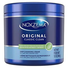 Noxzema Original deep cleansing cream bottle displayed for daily cleansing routine.