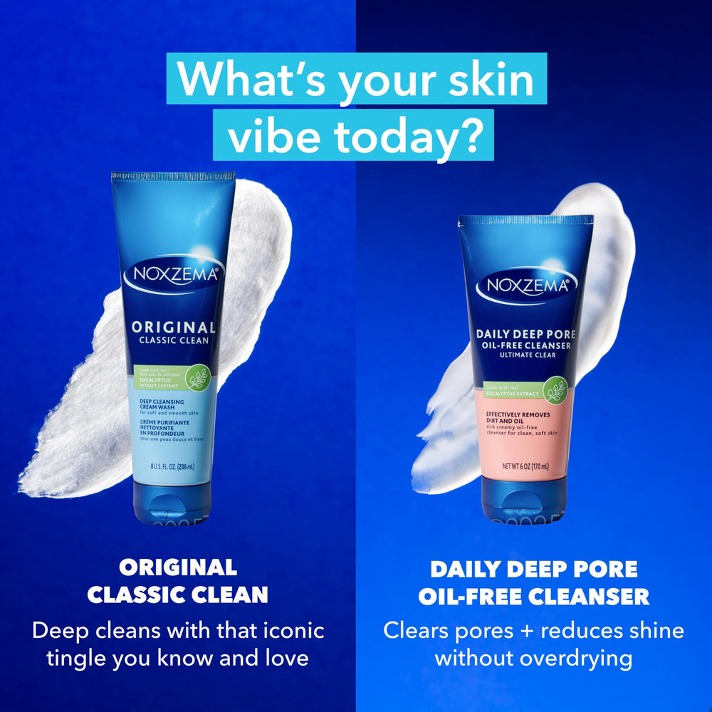Six-pack display of Noxzema for family skincare savings