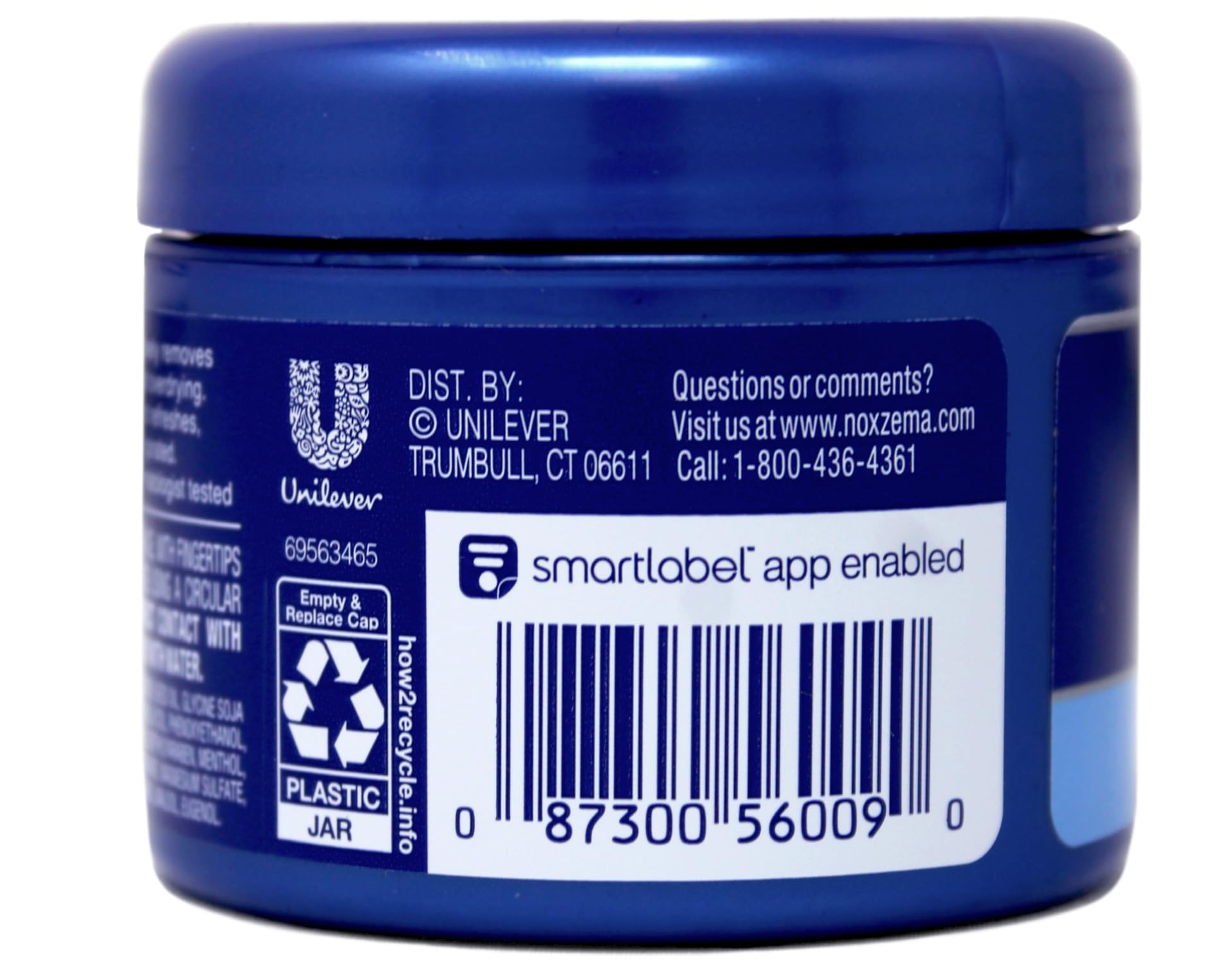 Noxzema Original Jar lid open, creamy cleansing texture ready to apply.
