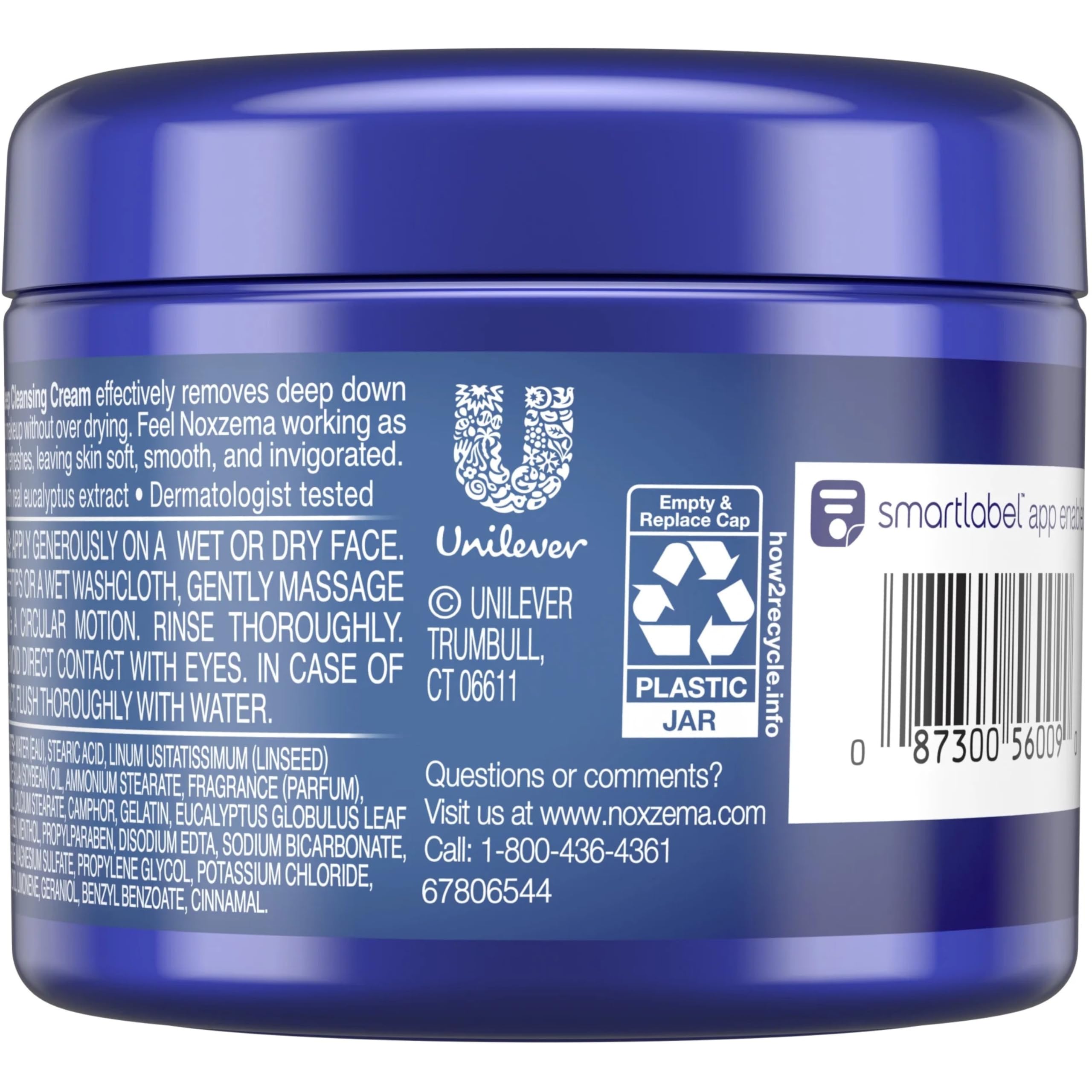 Noxzema soft skin finish after rinse, smooth feel.