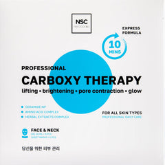 NSC Name Skin Care carboxy CO2 face neck mask set 5 showing treatment bundle for radiant skin