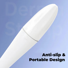 NSOSAUE Dermastamp close-up showing ABS and stainless steel construction for durability.
