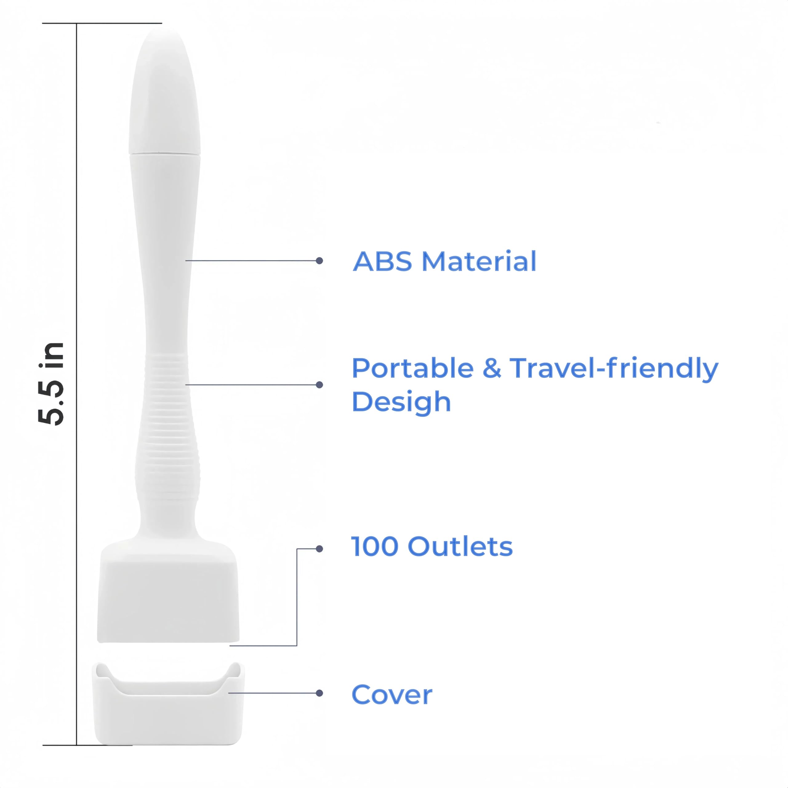 NSOSAUE Dermastamp anti-slip design makes handling easy during use.