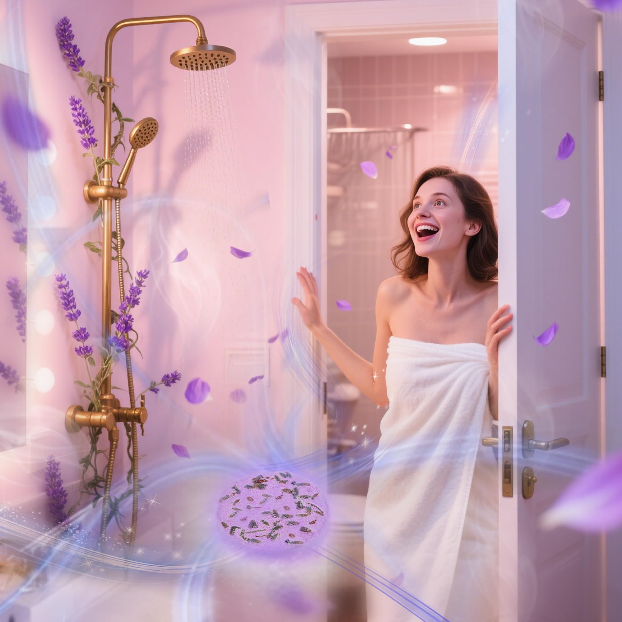 NSRZUA jasmine shower steamer for mood uplift during morning routine.