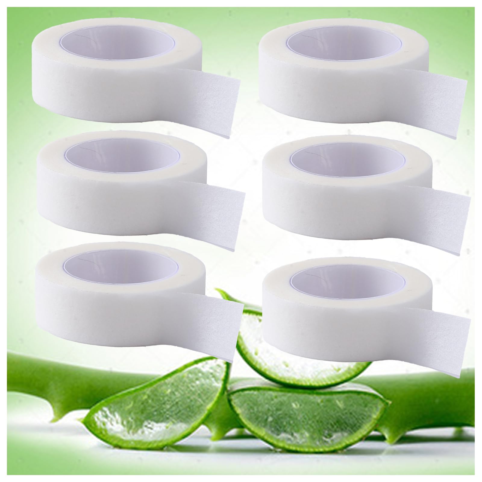 NswfDzk Aloe Vera makeup tape roll, 0.48in wide, ideal for precise eye shadow shaping