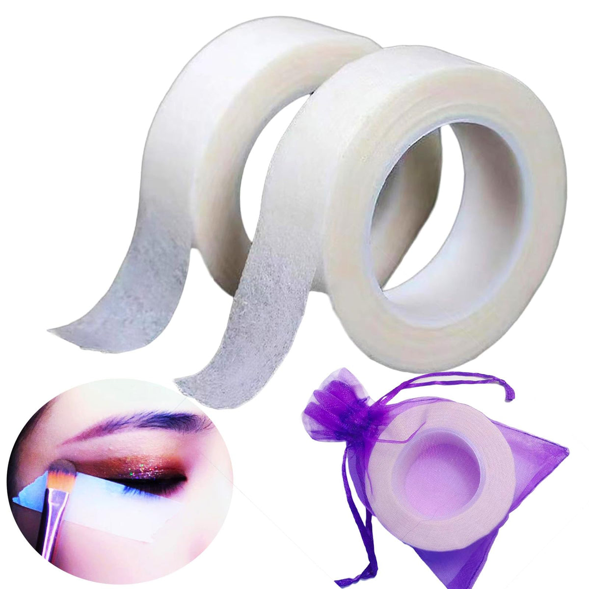 NSWF-DZK cinta maquillaje ojos facilita fijar sombras para un acabado limpio