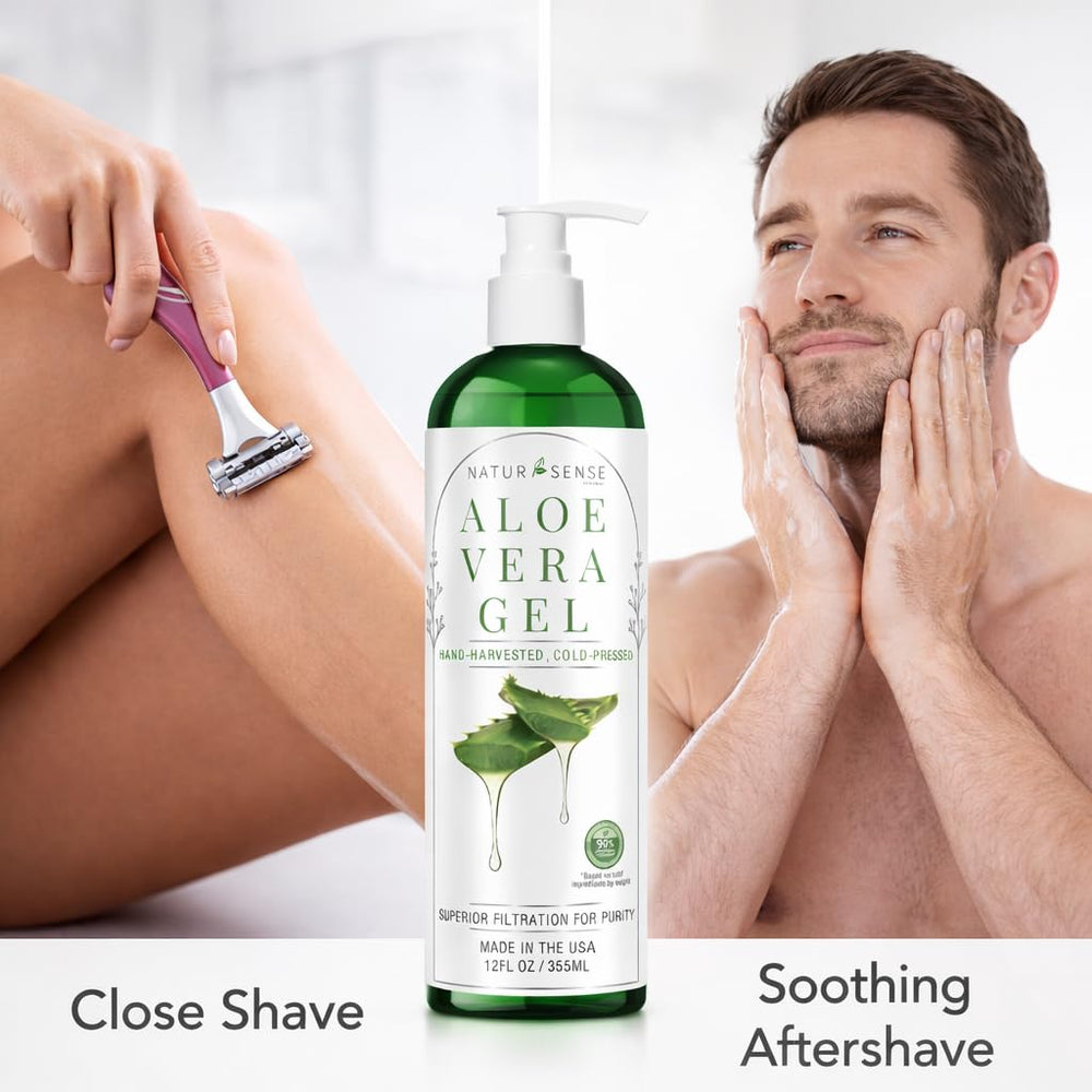 NTRSNS NaturSense alivio suave para quemaduras solares leves.